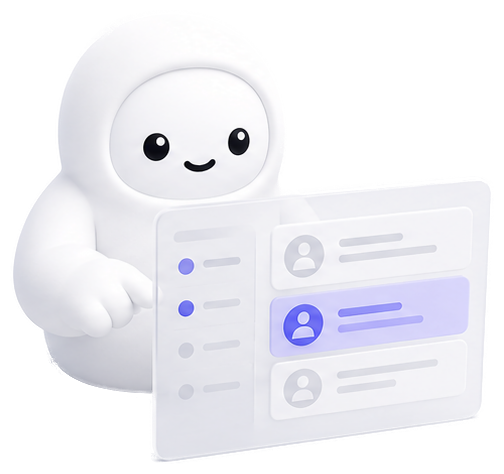 Finn revisando un panel de contactos y oportunidades